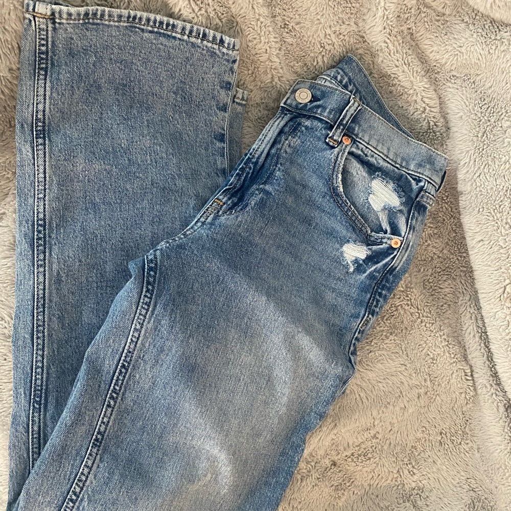 GAP Denim Straight Leg Jeans - Medium Blue